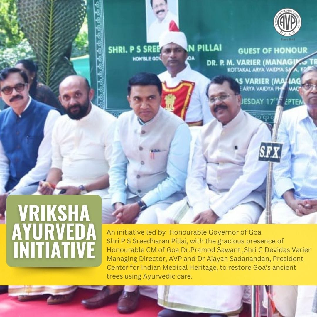 Arya Vaidya Pharmacy Coimbatore Joins Innovative Ayurvedic Approach To Saving Ancient Trees