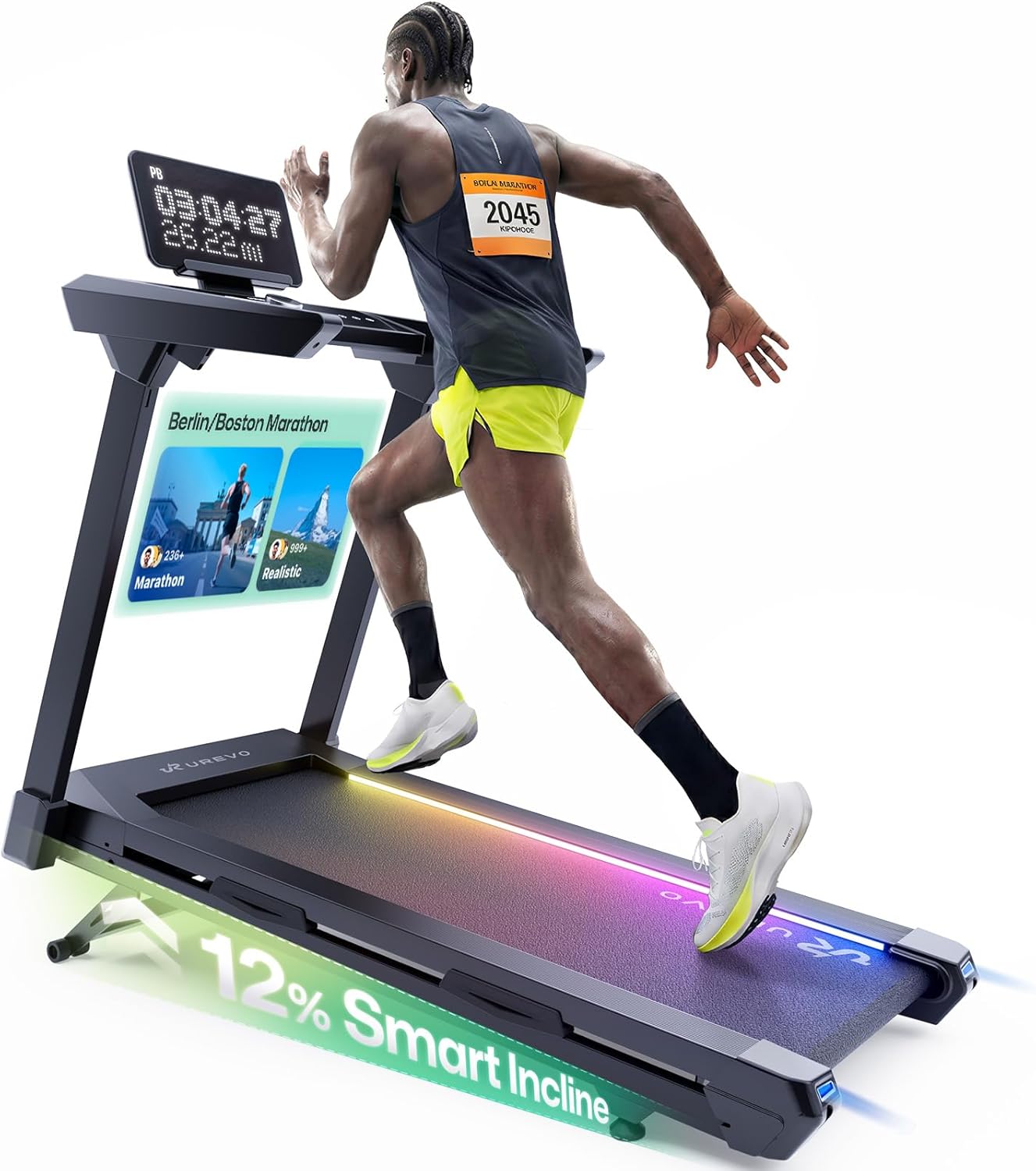 1St Smart Home Treadmill Only For Marathoner, Urevo Quiet Tr…