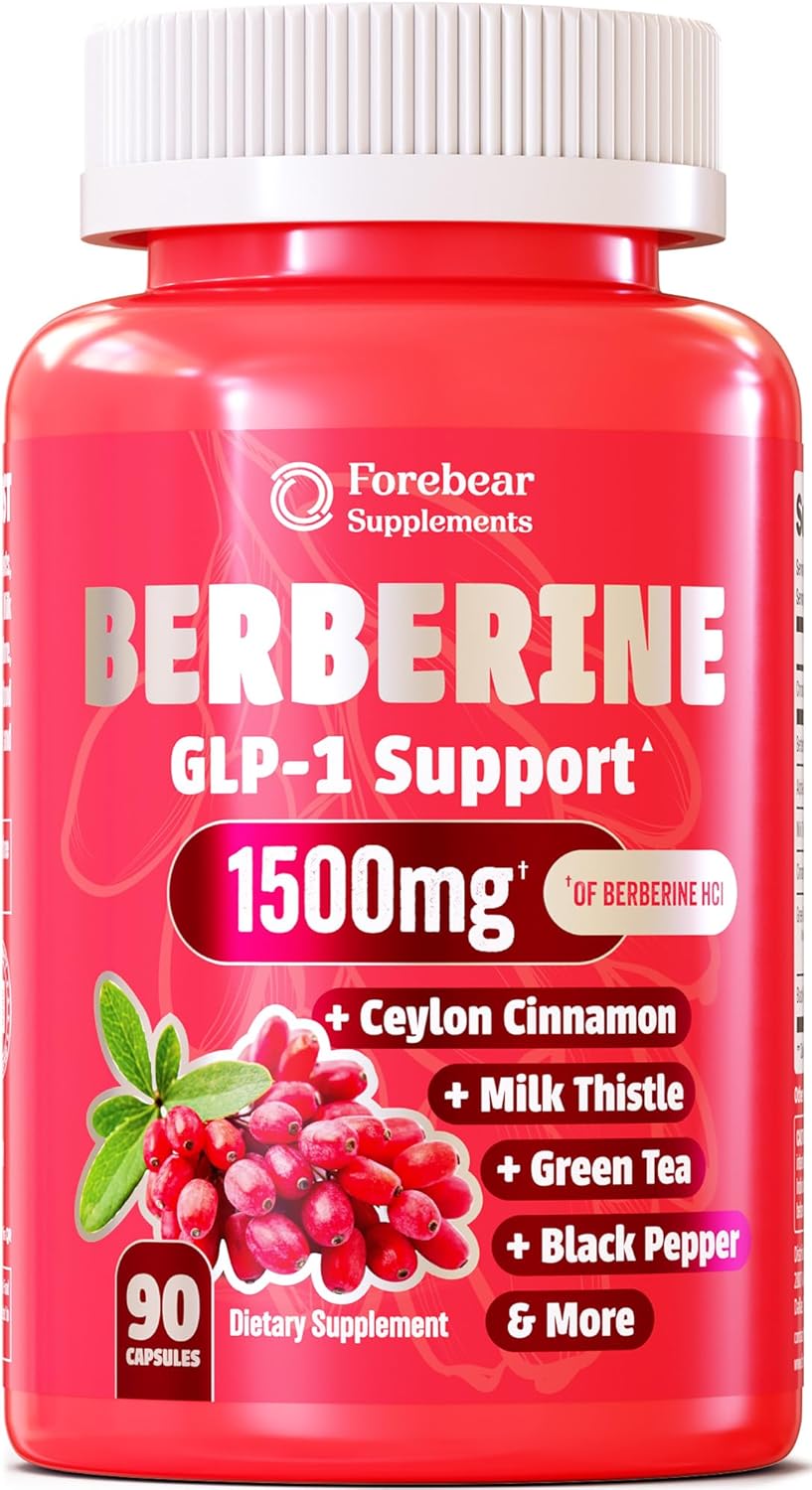 Berberine 1500Mg Glp-1 Weight Loss Supplement Pills For Wome…