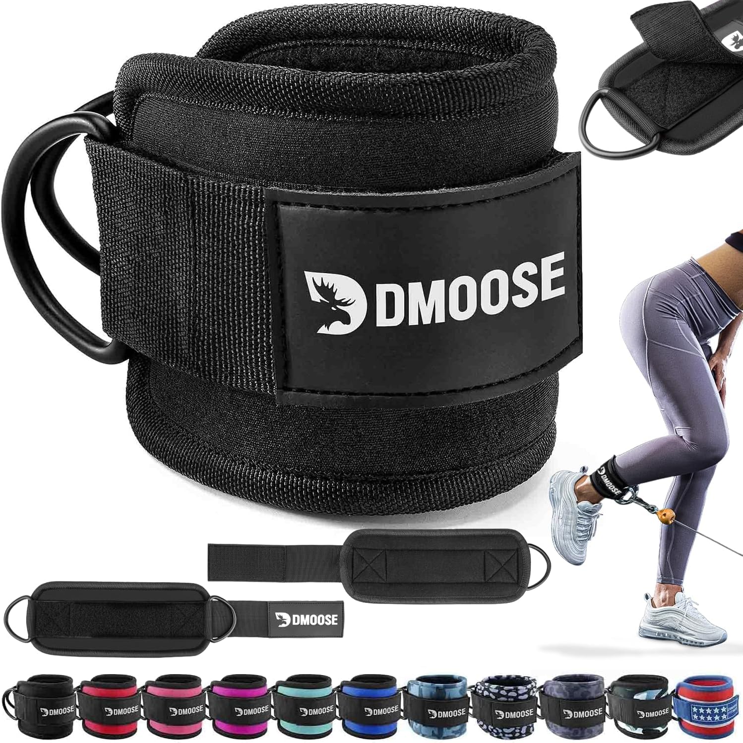 Dmoose Fitness Ankle Strap For Cable Machine – One Size Fit …