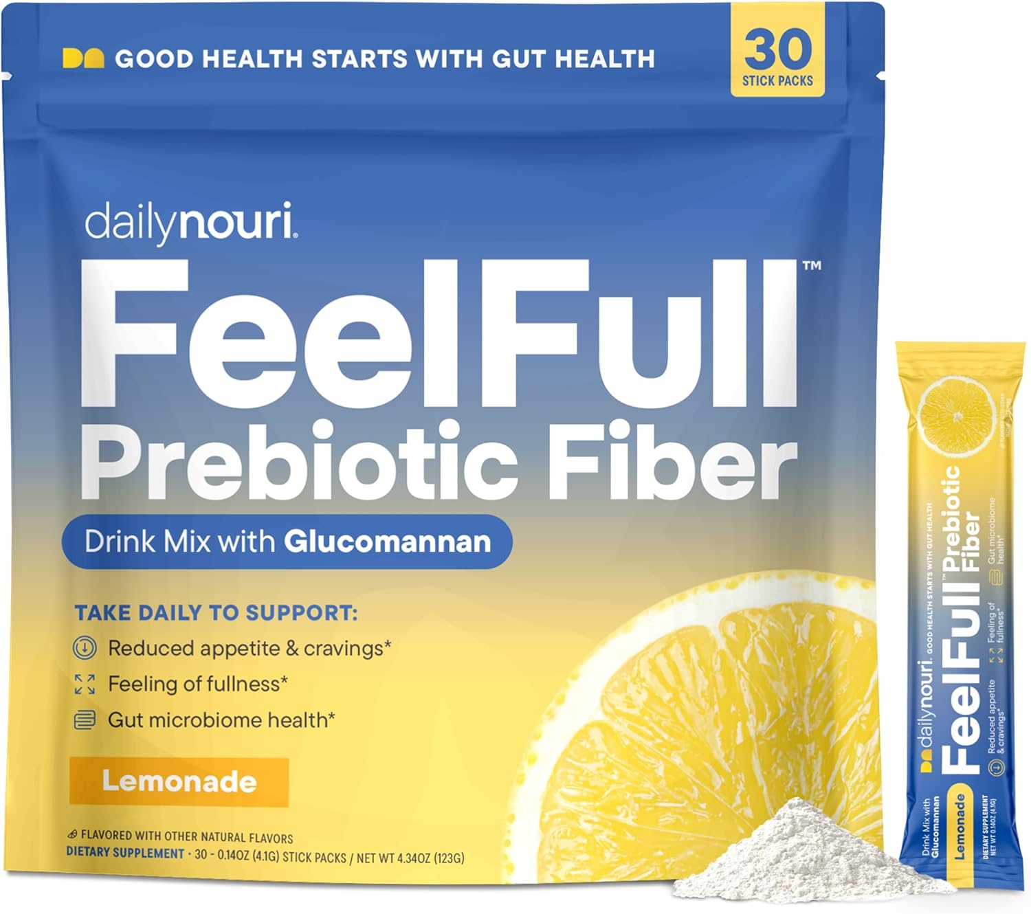 Daily Nouri Feelfull Prebiotic Fiber Drink Mix | Natural Ful… Daily Nouri Feelfull Prebiotic Fiber Drink Mix | Natural Ful…