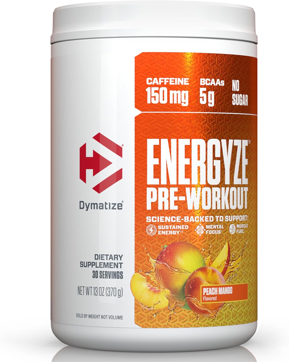 Dymatize Energyze Pre Workout Powder For Men And Women, Peac…