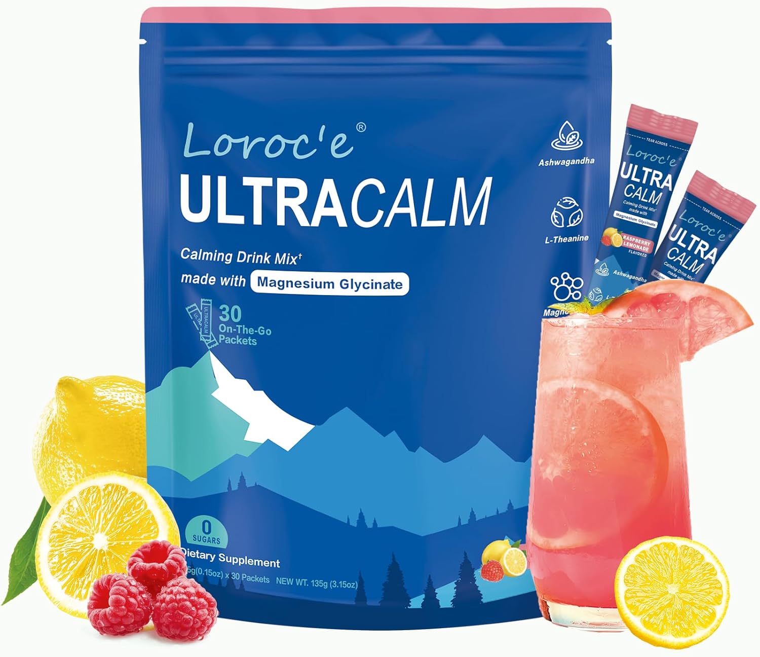 Loroc’E Ultracalm Super Cortisol Reducer Drink, Magnesium Gl…