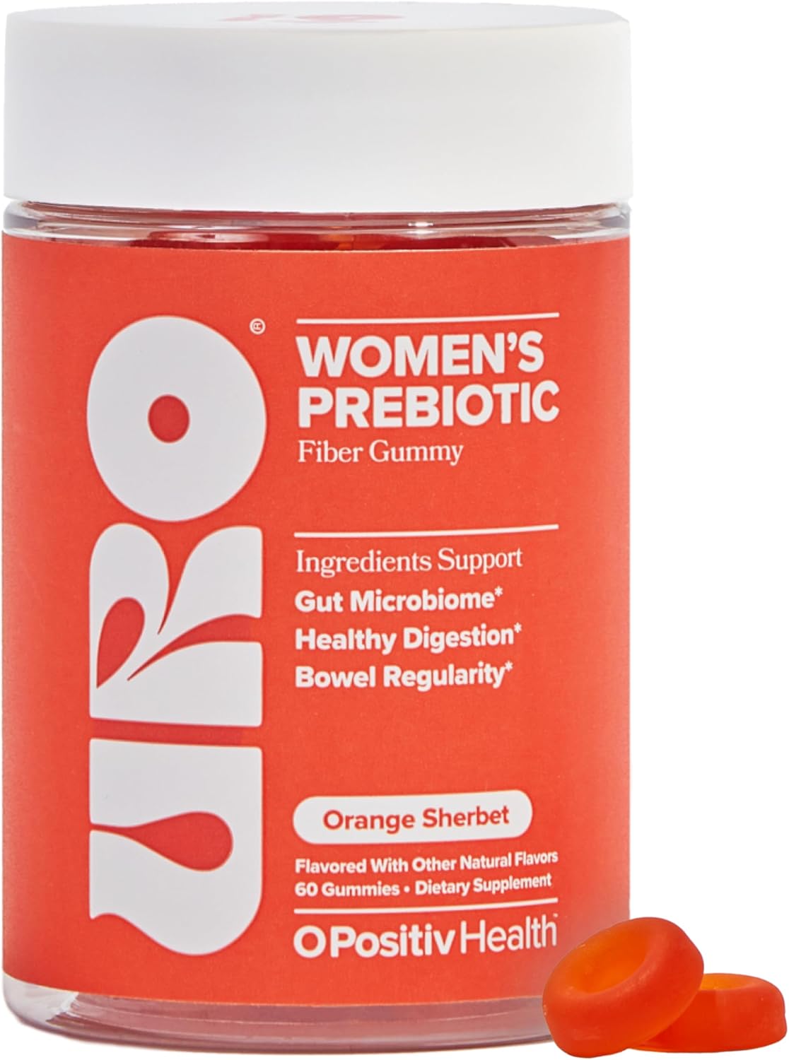 O Positiv Uro Fiber Gummies For Adults, 60 Count (Pack Of 1)…