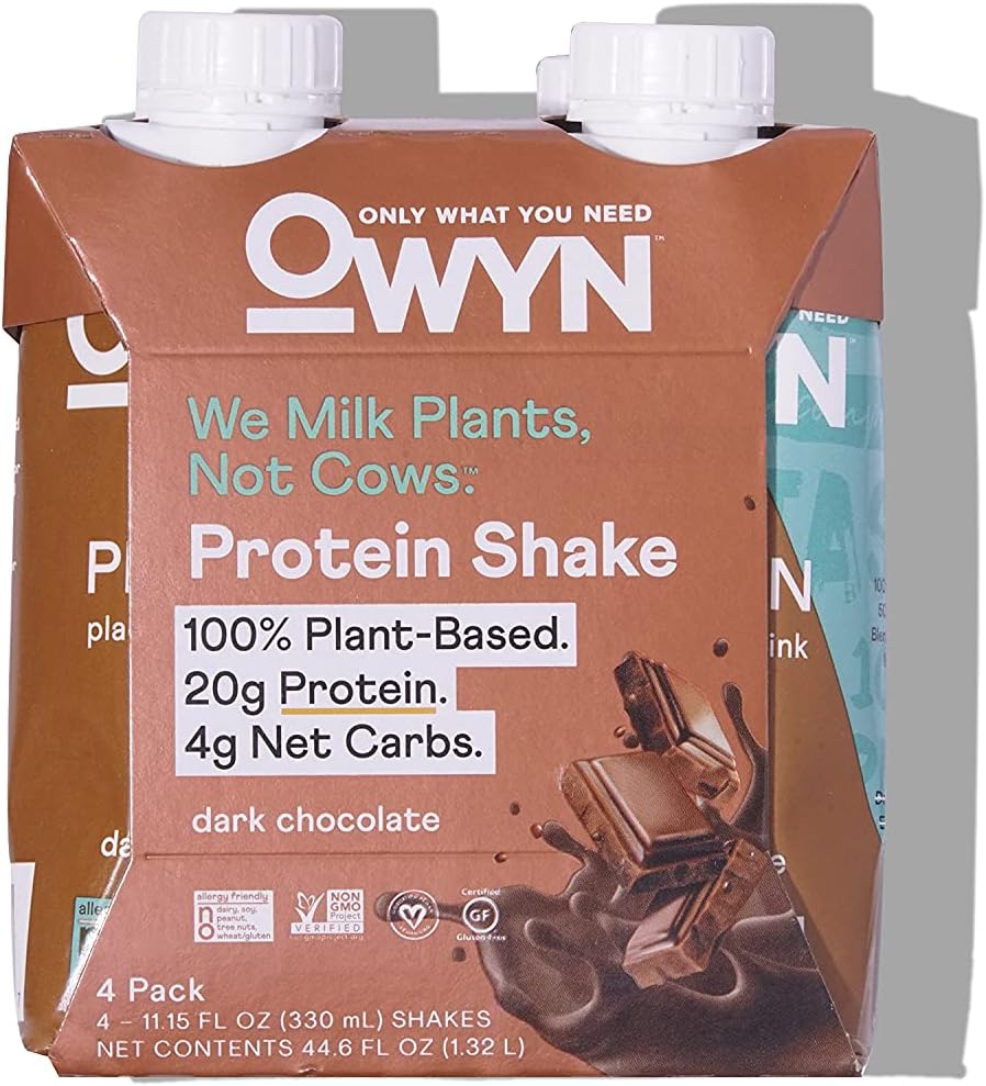 Owyn Dark Chocolate Plant Based Protein Shake 4Pk, 11.15 Fz