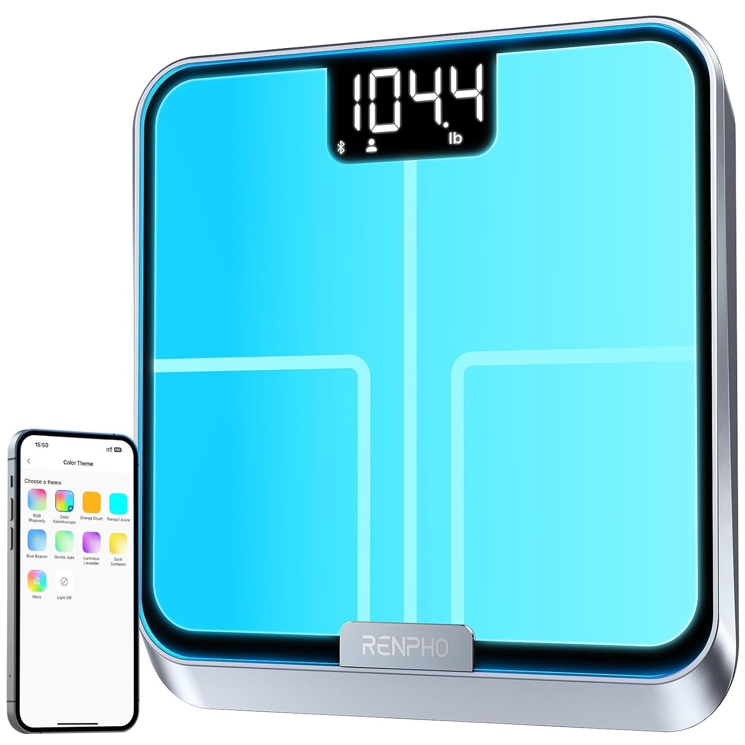 Renpho Smart Body Fat Scale With Light, Fitness Equipment Wi…