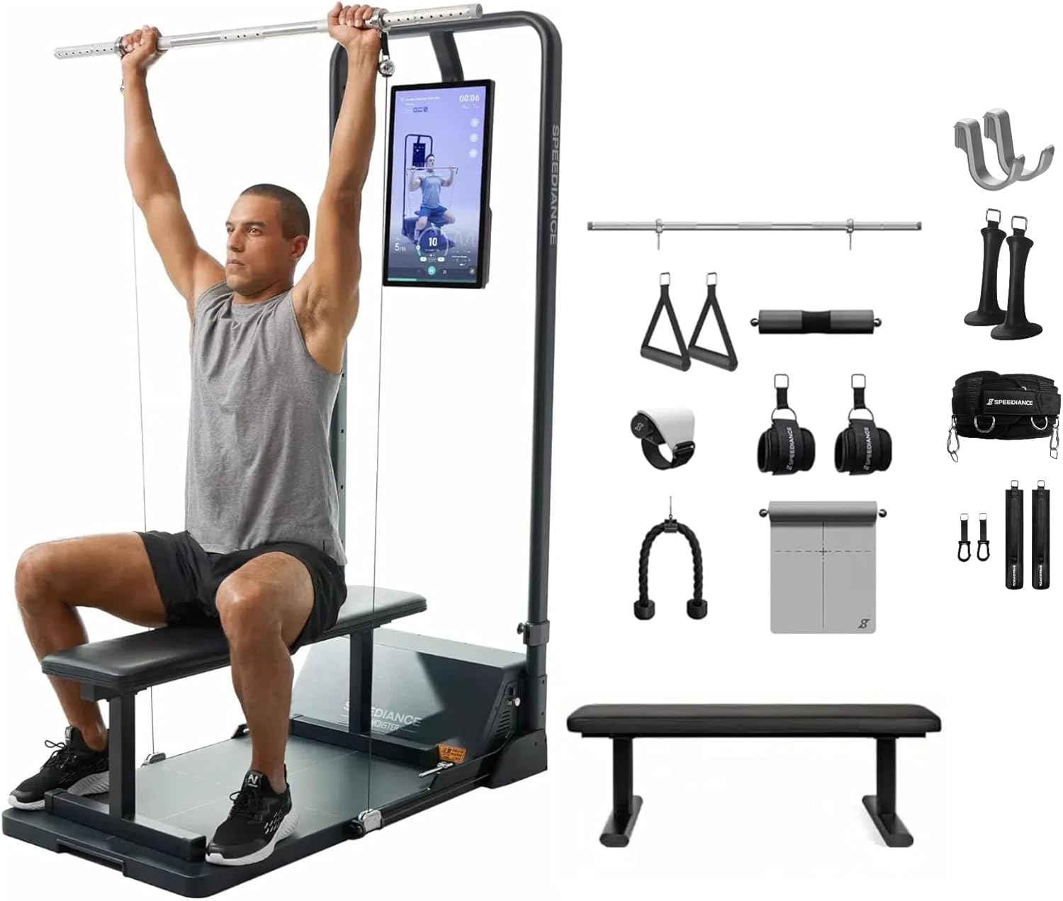 Speediance Gym Monster, Works &Amp; Adjustable Barbell Hooks &Amp; S…