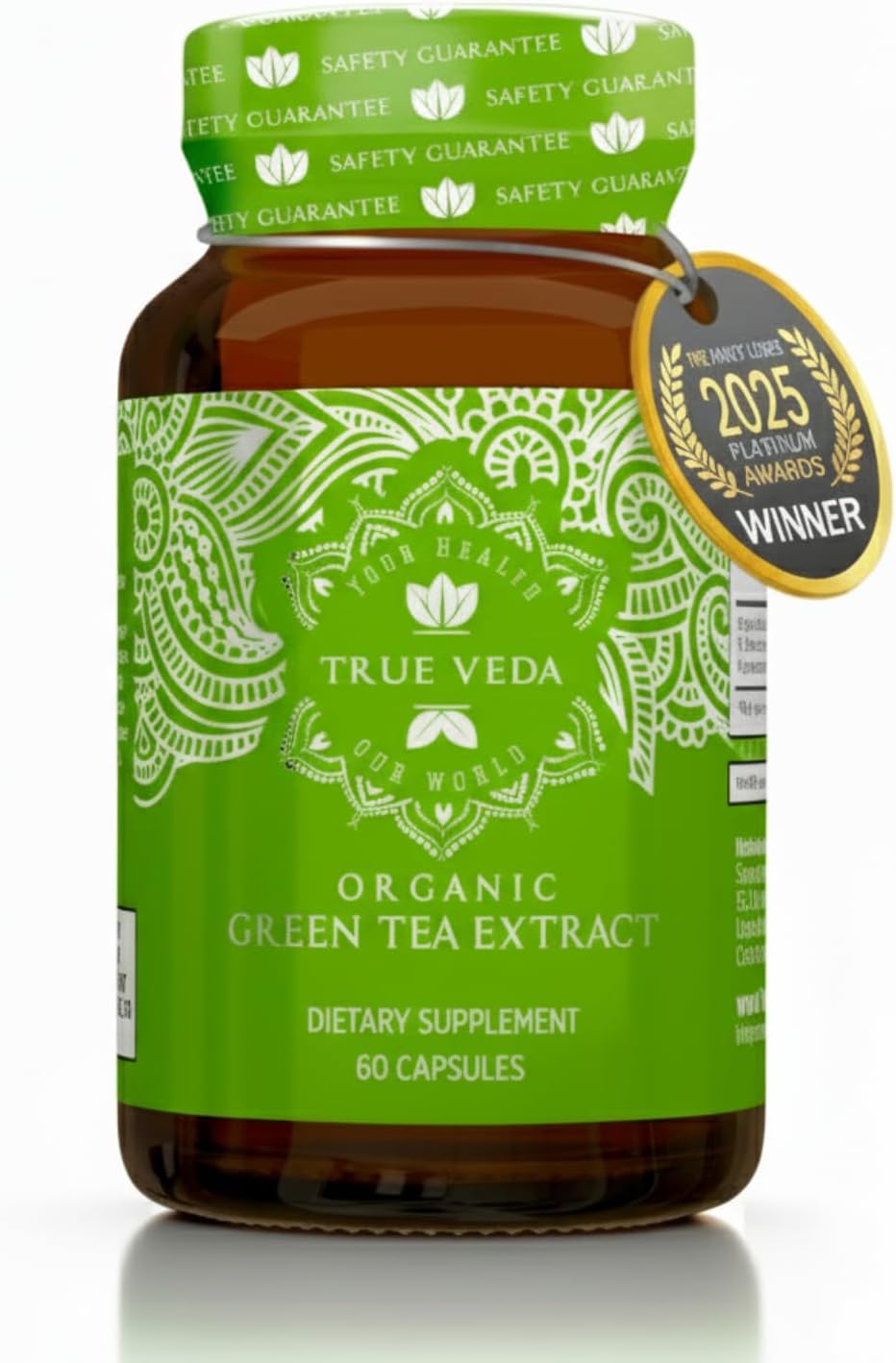 True Veda Usda Organic Green Tea Extract Capsules With Egcg …