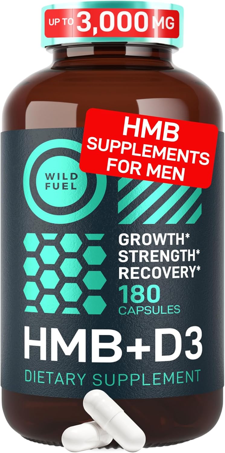 Wild Fuel 3,000Mg Hmb Supplement Plus Vitamin D3 – Muscle Gr…