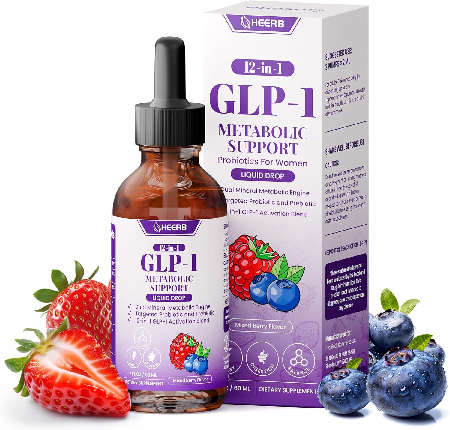 Appetite Control Support Drops | With Berberine, Inulin, Egc…